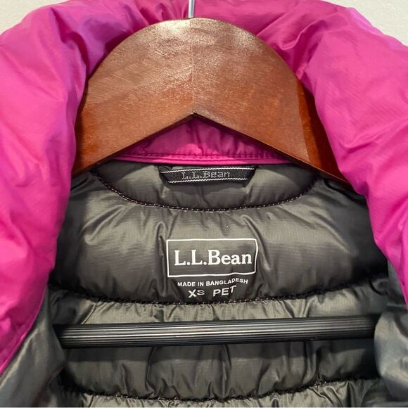 L.L. Bean Down Vest womens sz XS puffer stowaway water repellent downtek goose - Picture 8 of 14